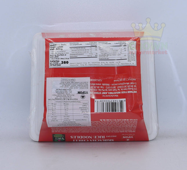 Vifon Viet Cuisine Sriracha Chilli Instant Noodle 110g - Crown Supermarket