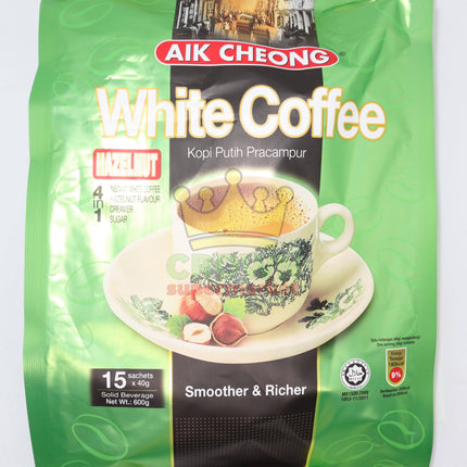 Aik Cheong White Coffee (Hazelnut) 600g - Crown Supermarket