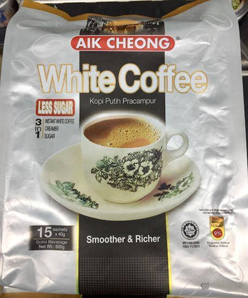 Aik Cheong White Coffee (Less Sugar) 600g - Crown Supermarket