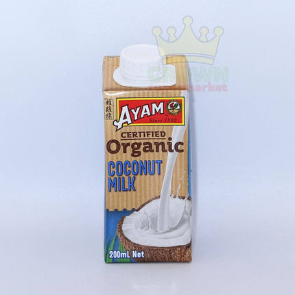 Ayam Organic Coconut Milk 200ml - Crown Supermarket