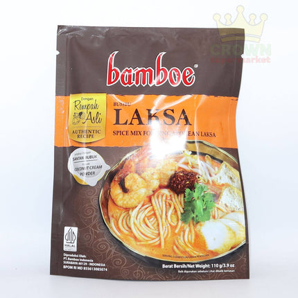 Bamboe Bumbu Laksa (Spice Mix for Singaporean Laksa) 110g - Crown Supermarket