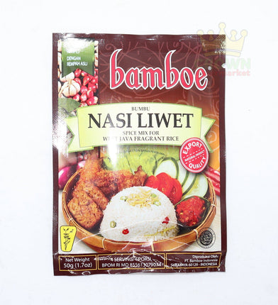 Bamboe Bumbu Nasi Liwet 50g - Crown Supermarket