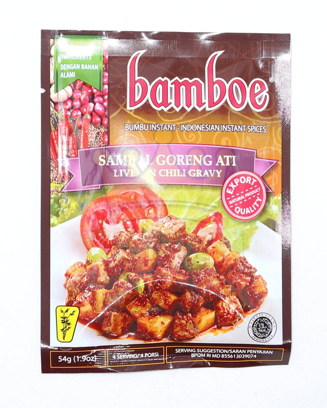Bamboe Sambal Goreng Ati (Liver in Chili Gravy) 54g - Crown Supermarket