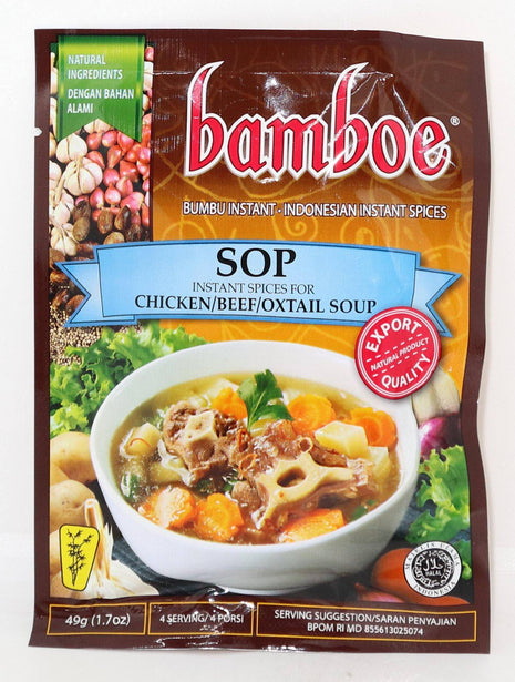 Bamboe SOP (Chicken/Beef/Oxtail Soup) 49g - Crown Supermarket