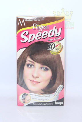 Bigen Speedy Hair Color Medium Brown (M) - Crown Supermarket