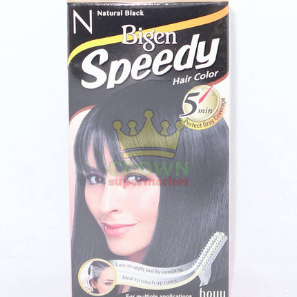 Bigen Speedy Hair Color Natural Black (N) - Crown Supermarket