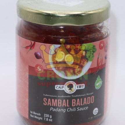 Cap Ibu Sambal Balado Mild (Padang Red Chili Relish ) 220g - Crown Supermarket