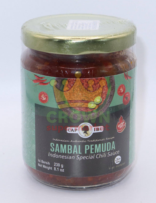 Cap Ibu Sambal Pemuda Extra Hot 230g - Crown Supermarket