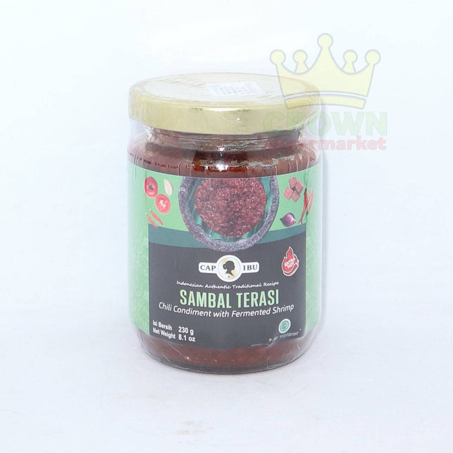 Cap Ibu Sambal Terasi Extra Hot 230g - Crown Supermarket