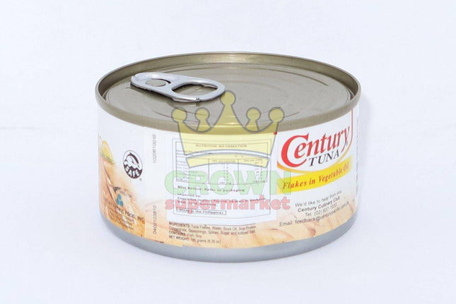 Century Tuna Flakes In Vegetable Oil 180g - Crown Supermarket