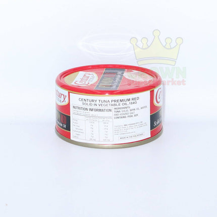 Century Tuna Premium Red Solid in Vegetable Oil 184g - Crown Supermarket