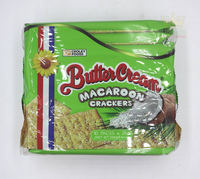 Croley Foods Butter Cream Crackers Macaroon 10x25g - Crown Supermarket
