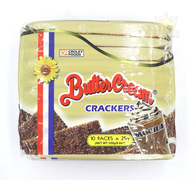 Croley Foods Butter Cream Crackers Mocha 10x25g - Crown Supermarket