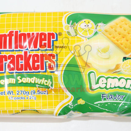 Croley Foods Sunflower Crackers Lemon 10x27g - Crown Supermarket