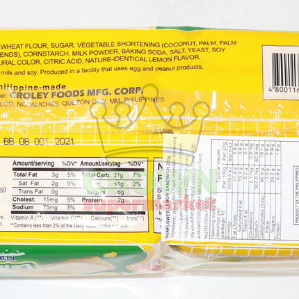 Croley Foods Sunflower Crackers Lemon 10x27g - Crown Supermarket