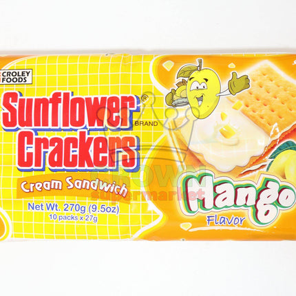 Croley Foods Sunflower Crackers Mango 10x27g - Crown Supermarket