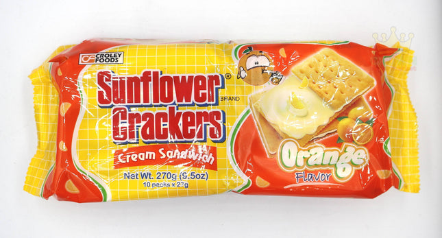 Croley Foods Sunflower Crackers Orange 10x27g - Crown Supermarket