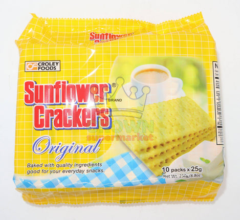 Croley Foods sunflower Crackers Original 10x25g - Crown Supermarket