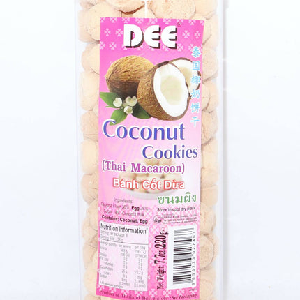 Dee Coconut Cookies (Thai Macaroon) 220g - Crown Supermarket