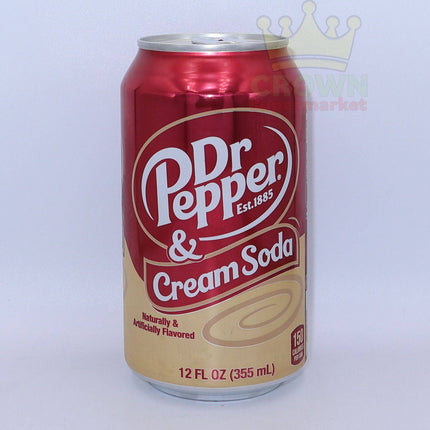 Dr Pepper & Cream Soda 355ml - Crown Supermarket