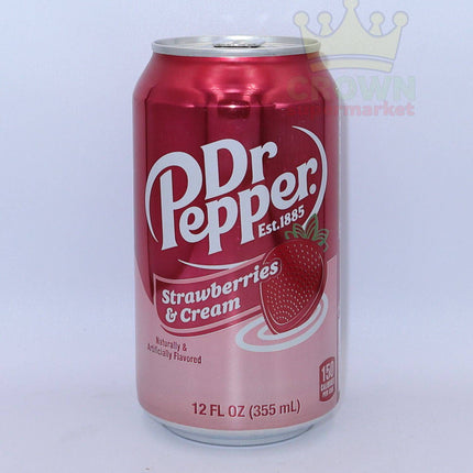Dr Pepper Strawberries & Cream 355ml - Crown Supermarket