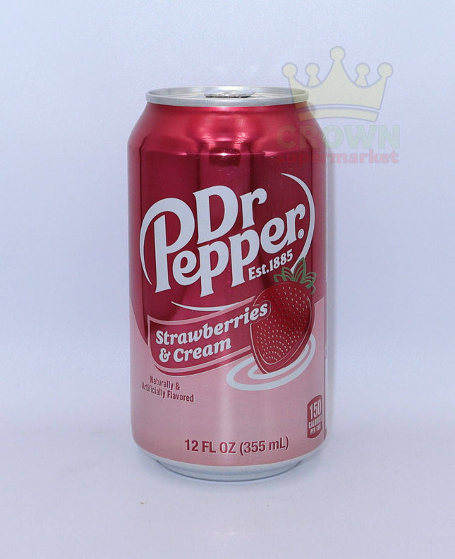 Dr Pepper Strawberries & Cream 355ml - Crown Supermarket