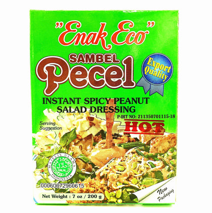 Enak Eco Sambel Pecel Hot (Spicy Peanut Salad Dressing) 200g - Crown Supermarket