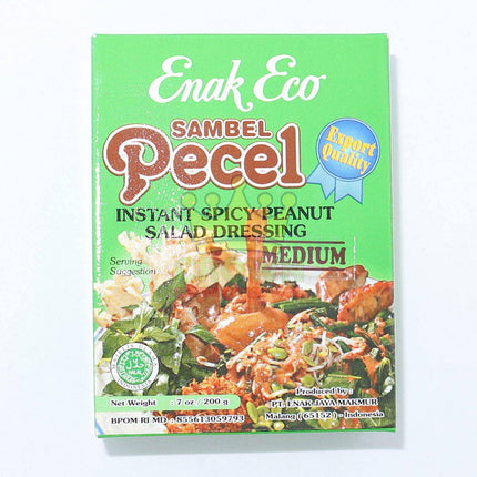 Enak Eco Sambel Pecel Medium (Spicy Peanut Salad Dressing) 200g - Crown Supermarket