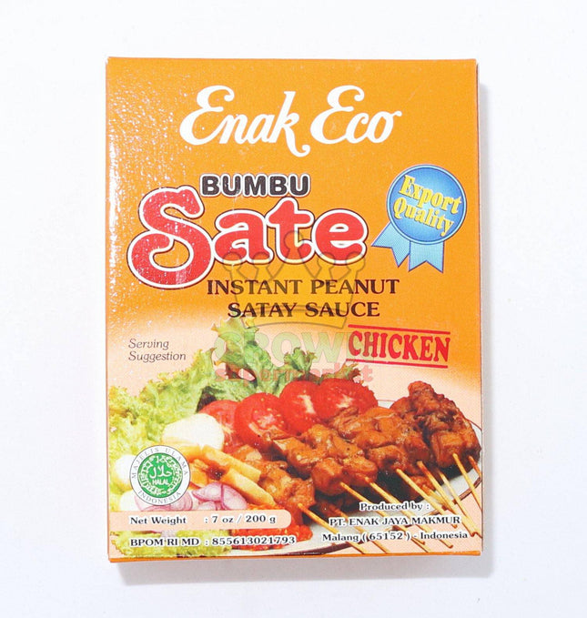 Enak Eco Sate Chicken (Peanut Sate Sauce) 200g - Crown Supermarket