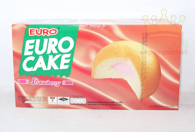 Euro Cake Strawberry 12x17g - Crown Supermarket