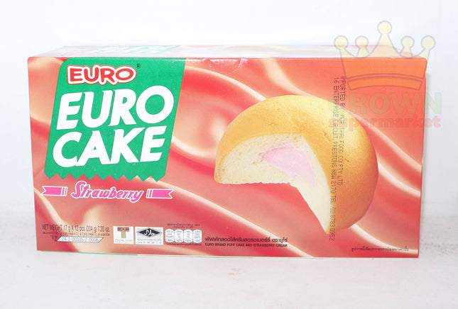Euro Cake Strawberry 12x17g - Crown Supermarket