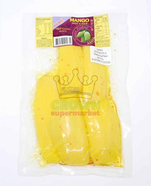 Global Sweet & Sour Mango Slice with Chilli 170g - Crown Supermarket