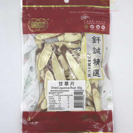 Golden Bai Wei Dried Liquorice Root 50g - Crown Supermarket