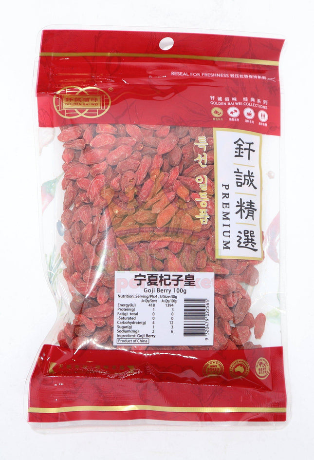 Golden Bai Wei Goji Berry 100g - Crown Supermarket