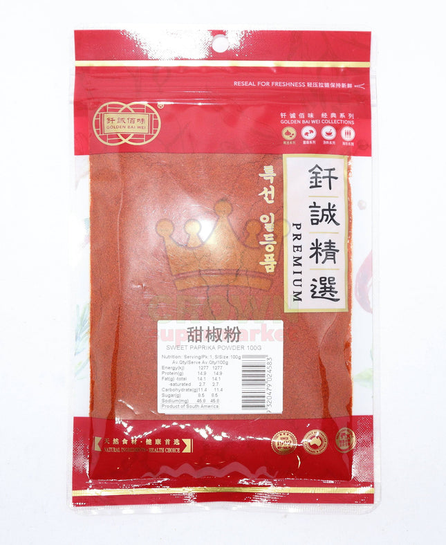 Golden Bai Wei Sweet Paprika Powder 100g - Crown Supermarket