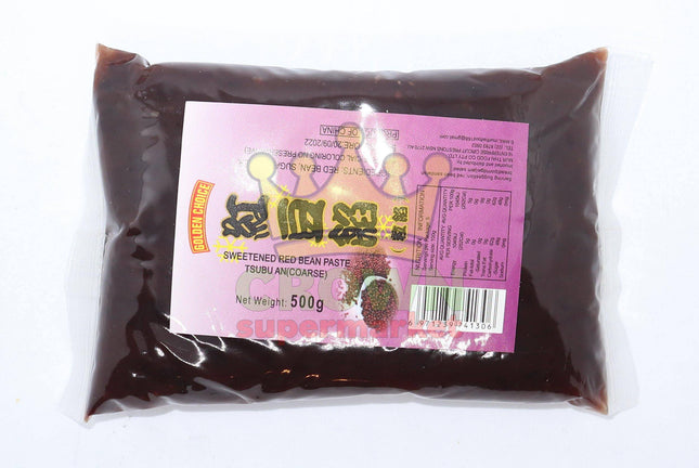 Golden Choice Sweetened Red Bean Paste (Coarse) 500g - Crown Supermarket