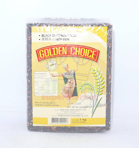 Golden Choice Black Glutinous Rice 1Kg - Crown Supermarket