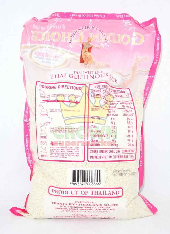 Golden Choice Glutinous Rice 2kg - Crown Supermarket