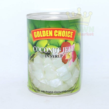 Golden Choice Coconut Jelly in Syrup 565g - Crown Supermarket