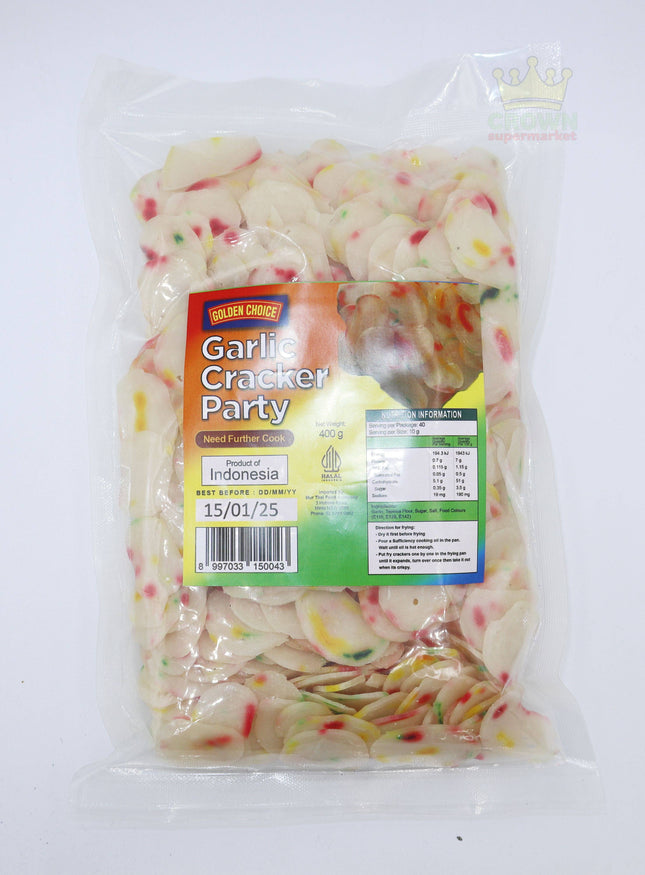 Golden Choice Garlic Cracker Party 400g - Crown Supermarket