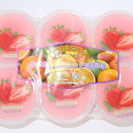Golden Choice Strawberry Pudding 6 X 110g - Crown Supermarket