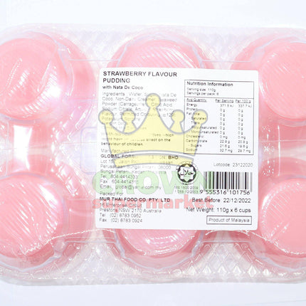 Golden Choice Strawberry Pudding 6 X 110g - Crown Supermarket