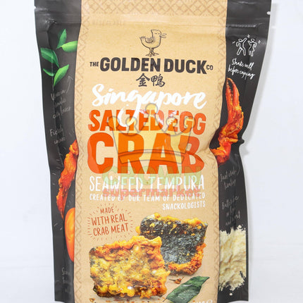 The Golden Duck Co Singapore Salted Egg Crab Seaweed Tempura (with Real Crab Meat) 102g - Crown Supermarket