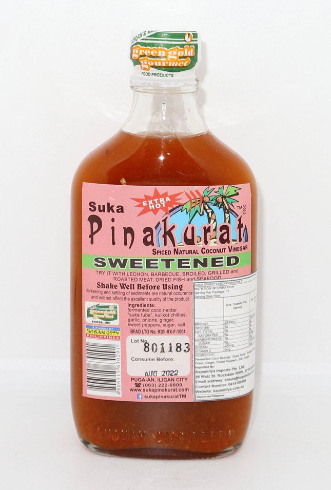 Golden Gourmet Suka Pinakurat Sweetened Extra Hot 250ml - Crown Supermarket