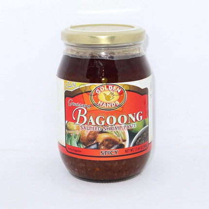 Golden Hands Bagoong Sauteed Shrimp Paste Spicy 500g - Crown Supermarket