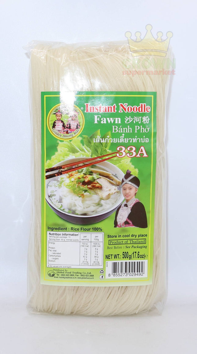 Golden Hmong Kids Instant Noodle (Banh Pho) 500g - Crown Supermarket