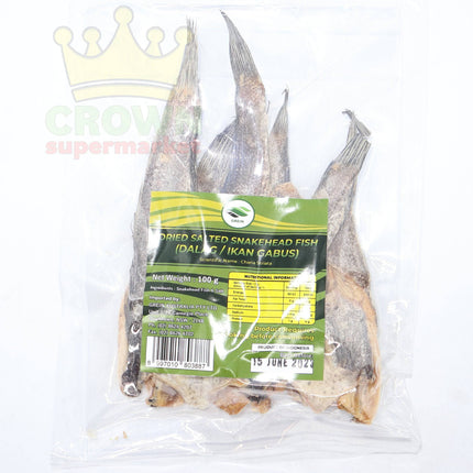 Grein Dried Salted Snahead Fish (Dalag / Ikan Gabus) 100g - Crown Supermarket