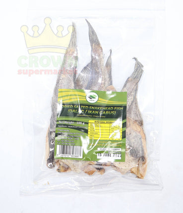 Grein Dried Salted Snahead Fish (Dalag / Ikan Gabus) 100g - Crown Supermarket