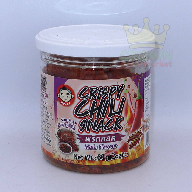 Hoshi Crispy Chili Snack Mala Flavour 60g - Crown Supermarket