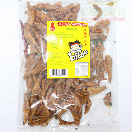 Hulu Crispy Anchovy Spicy 110g - Crown Supermarket